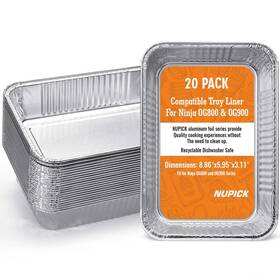Og951 Nupick Nj89 20-pack Grease Tray Liners For Ninja Og850/og951 Woodfire Outdoor Gril