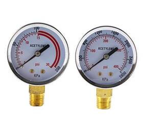 20ap Nut Low And High Pressure Gauges For Acetylene Regulator - 2 Inches Inch -high