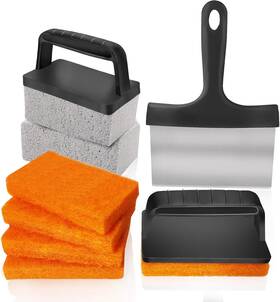 Naq001-10 Nxeannqi 10 Pieces Griddle Cleaning Kit For Blackstone And More - Professional Flat Top Gri