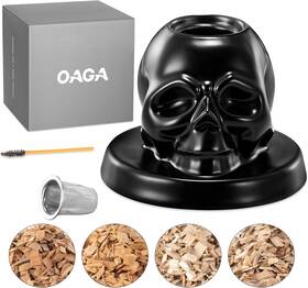 Oaga 717326516459 Whiskey Smoker Kit - 4 Wood Chips Cocktail Infuser Old Fashioned Dr