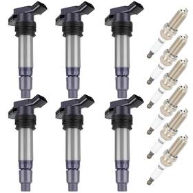 133405-5456-1714222311 Ocpty 6 Ignition Coils With Iridium Spark Plugs Fits C1677 5c1734 E1094 Vol