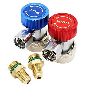 Air001 Ocr R134a Quick Coupler Connector Adapter High And Low Adjustable With 1/4 Inch