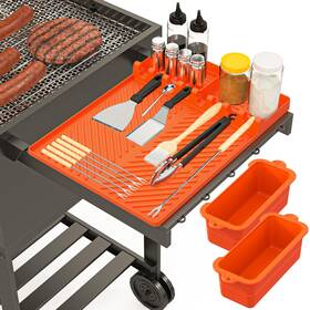 Bga-01 Octaplay Griddle Accessories For Blackstone Silicone Mat And Grease Cup Liners
