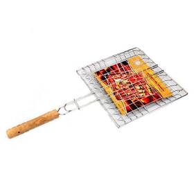 Odowalker 667016395140 Barbeque Grill Basket Portable Bbq Grilling Baskets With Long Handle Stainl