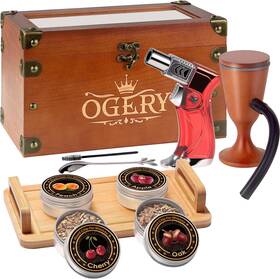 Yx03 Ogery Cocktail Smoker Kit With Smoking Gun Whiskey Wood Chips