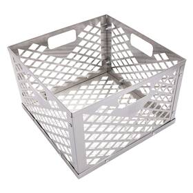 5279338p04 Oklahoma Joes 047362793386 Stainless Steel Offset Smoker Firebox Basket Silver