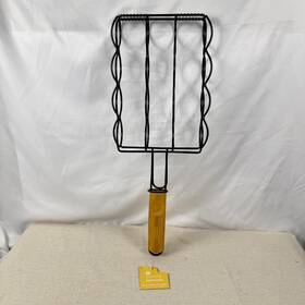 Old East Main Co. 430001910167 Summer Specials Corn Cob Grill Topper Bbq Basket 19.7x7.5 In Wood