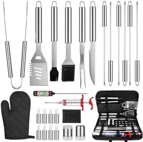Hy1017-jp One Sight New Grill Accessories 27pcs Bbq Tools Set Stainless Steel Grilling Kit For Men