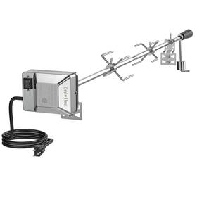 Onlyfire 703194456478 Universal Bbq Grill Rotisserie Kit With 110v Electric Motor For Gas Grills -