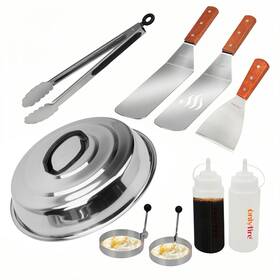 F-fpa5117-ss1 Onlyfire Griddle Accessories Kit 9pcs Flat Top Grill Set For Blackstone And Camp Chef