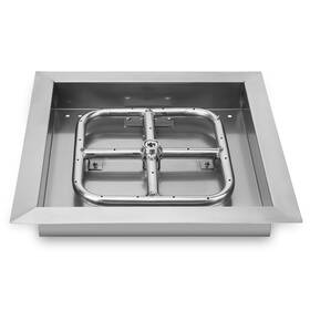 F-fpr7009-ss-12 Onlyfire Stainless Steel 12 Inch Drop-in Square Fire Pit Pan With 9 Burner
