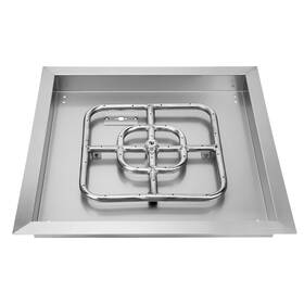 F-fpr7011-ss-18 Onlyfire Square Stainless Steel Drop-in Fire Pit Burner Ring And Pan Assembly