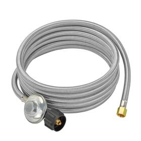Sz-rqpj0114-bs1 Onlyfire Only Fire 15ft Low Pressure Propane Regulator With Stainless Braided Hose For