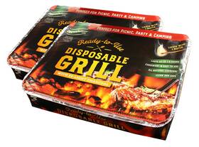 A6098 Oppenheimer Usa Disposable Charcoal Grill On-the-go Ready To Use Easy Light Kosher 2