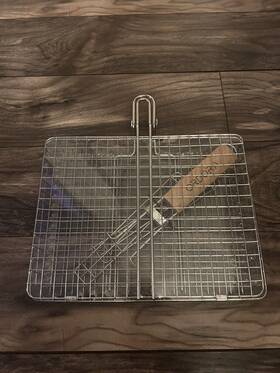Gb001 Ordora Grill Basket Rustproof Stainless Steel Outdoor Accessory Cooking