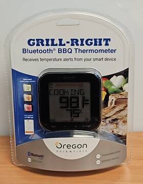 Aw133 Oregon Scientific 734811712486 Grill Right Bluetooth Wireless Bbq Thermometer Model New