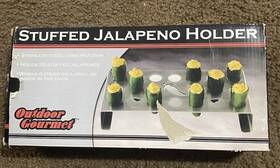 0617-0003677531 Outdoor Gourmet Open Box Stainless Steel 20 Stuffed Jalapeno Rack Holder Unused