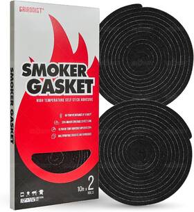 Mt02 Outdoor 2-pack X 10 Feet Grill Seal Gasket Smoker Felt Accessories - High-temp S