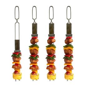 Outset 876824006159 Stainless Steel Bbq Slider Skewers Set Of 4