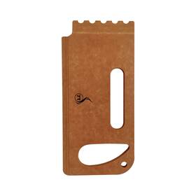 Outset 876824765452 Verde Wooden Grill Scraper Dual Handle Grate Cleaner With Grooves
