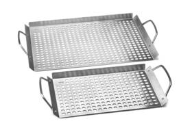 Outset 876824766305 76630 Stainless Steel Grill Topper Grid Set Of 2 11 Inch X7 And X17