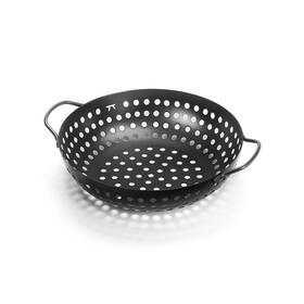 Qd70 Outset Non-stick Round Grill Wok Black 10.75 Inch Diameter
