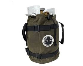 Overland Vehicle Systems 810038736907 Propane Bag With Handle And Straps - #16 Waxed Canvas Storage Infused Pa