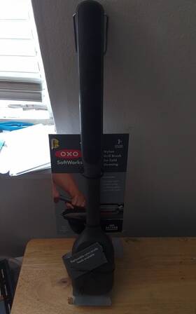 Oxo 840097741949 Softworks Grilling Nylon Cold Cleaning Grill Brush Grey With Replaceable Head