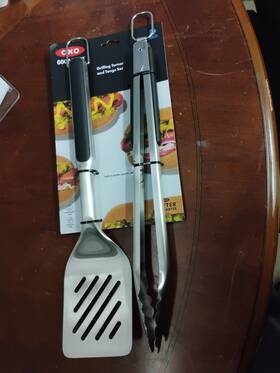 Ox134 Oxo Good Grips Grilling Tools Tongs And Turner Set Black