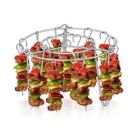 Ssbr-48 P&p Chef Pp Air Fryer Accessories Kit Grill Rack With 36 Skewers 6.3 Inch Round