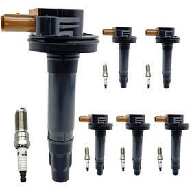 Icsp001 Paixingauto 6pcs Ignition Coil And Spark Plugs Replacement For 3.5 V6 Turbo 2011-2017