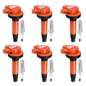 Fba-pp001012-1 Papaparts Ignition Coil Pack And Iridium Spark Plugs Compatible With Ford Edg