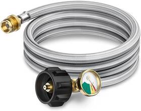 69909bc1043f209628735d22 Patiogem Gasxpert Pros 6ft Propane Hose Adapter 1lb To 20lb With Gauge Lp Tank Gas Line 1