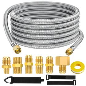Bam30100 Patiogem 20 Feet High Pressure Braided Propane Hose Extension With Conversion