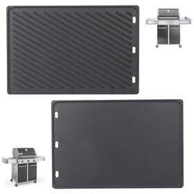 Us-pt-ztkb524 Petkao 7524 Reversible Cast Iron Griddle For Weber Genesis Grill Parts 300 Ser