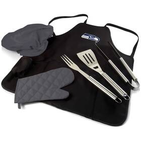 Picnic Time 099967341851 Seattle Seahawks Bbq Apron Tote Grill Set