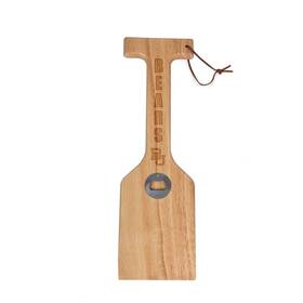 Picnic Time 099967491860 Ncaa Baylor Bears Hardwood Bbq Grill Brush Scraper With Bottle Opener Wood B