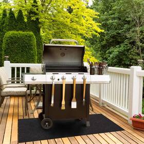 Pm50663 Pig Home Solutions Grill Mat For Deck - 3ft X 5ft Outdoor Pad