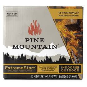 Pine Mountain 747719794195 Firestarters Extremestart 12 Wrapped Fire Starters By
