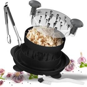 Pinnacle Supply 198168985014 Chicken Shredder Tool With Suction Cups Tongs And Cleaning Brush - Large 12 Inch M