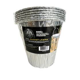 262957 Pitboss Foil Bucket Liners Grease Bbq Grill Pan 6-pack Disposable Aluminum
