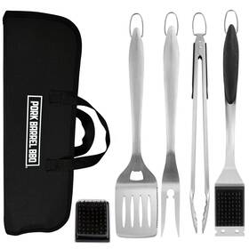 Pork Barrel Bbq 860010347348 Tool Set Grill Kit - Premium Stainless Steel Accessories Grilling