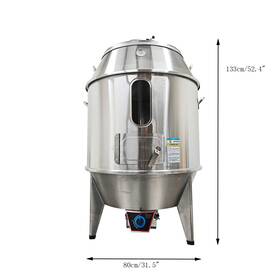 22e05c88 Preasion Stainless Steel Chicken Duck Roaster Natural Gas Grill Oven Roast