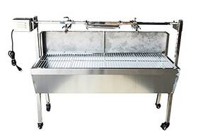 L251119fba Preasion 35 Inch Bbq Rotisserie Grill Roaster Stainless Steel Barbecue