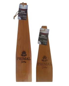 Pg-hh-001 Primal Grilling For The King Of Grill - Combination Cedar Bbq Scraper 1 X 12 And