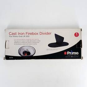 Primo 651772003142 Cast Iron Firebox Divider Ffor Oval Jr 200