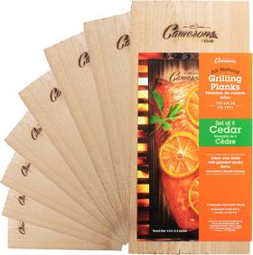 X11.5 Products Cgpx8 Cedar Grilling Planks - 8 Pack 5.5 Inch Premium Natural Wood Easil