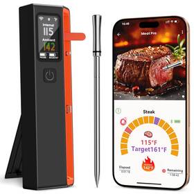 Ms8e-01 Prograce Smart Bluetooth Wireless Meat Thermometer Standalone Base Wifi Unl