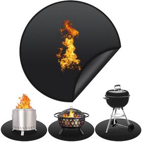 Protebox 742939802583 36ftft Fire Pit Mat For Solo Stove Bonfire Round Fireproof Under Grill Oi