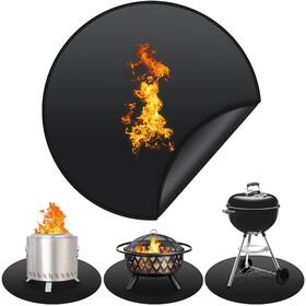 Protebox 742939805232 48ftft Fire Pit Mat For Solo Stove Bonfire Round Fireproof Under Grill Oi